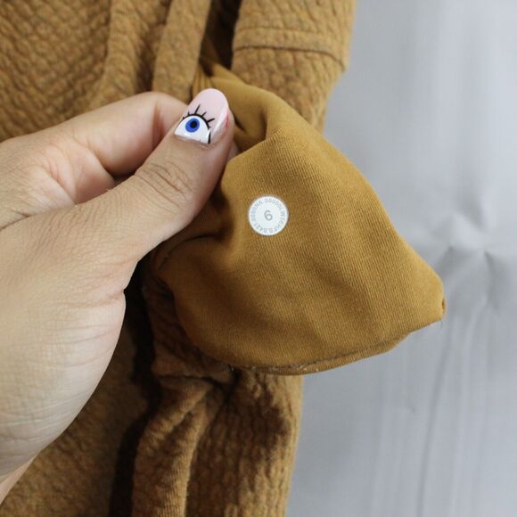 Lululemon Pants Womens 6 Warm Down MR Mid Rise Jogger Textured Cozy Drawstring - Picture 9 of 14